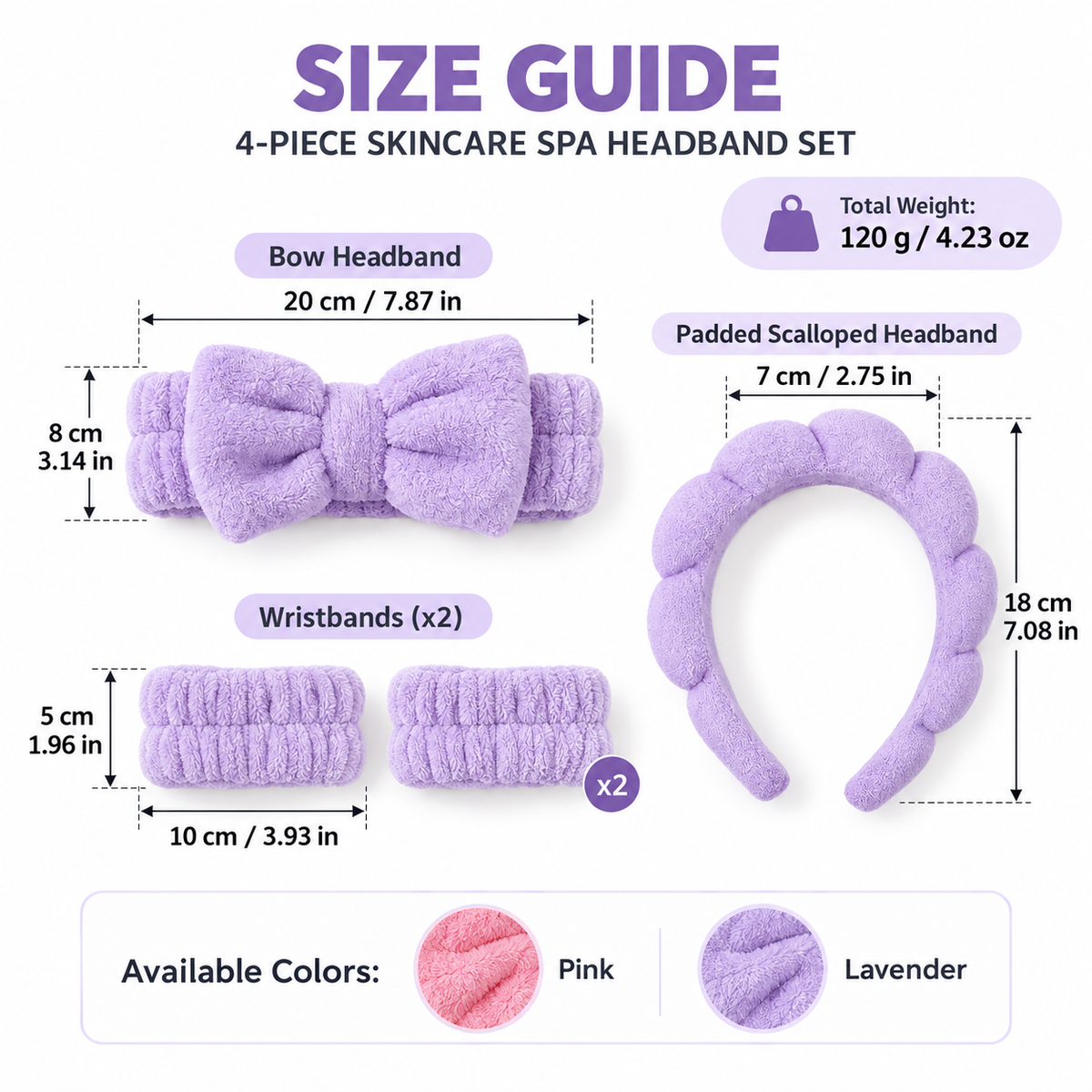 Skincare Spa Headband Set
